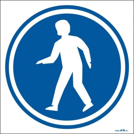 Paso obligatorio para personas