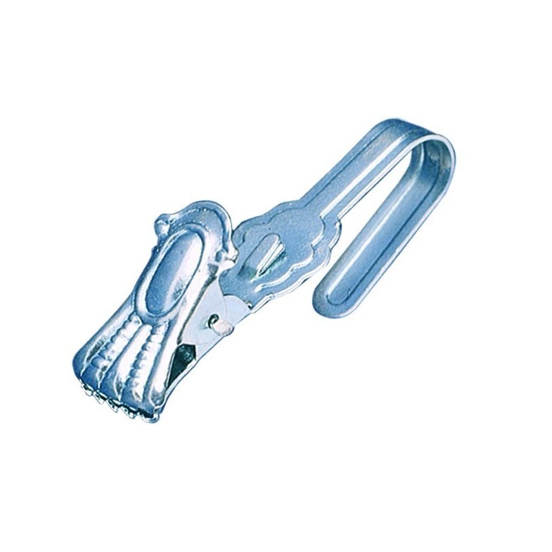 Pinza acero inox con gancho