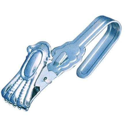 Pinza acero inox con gancho