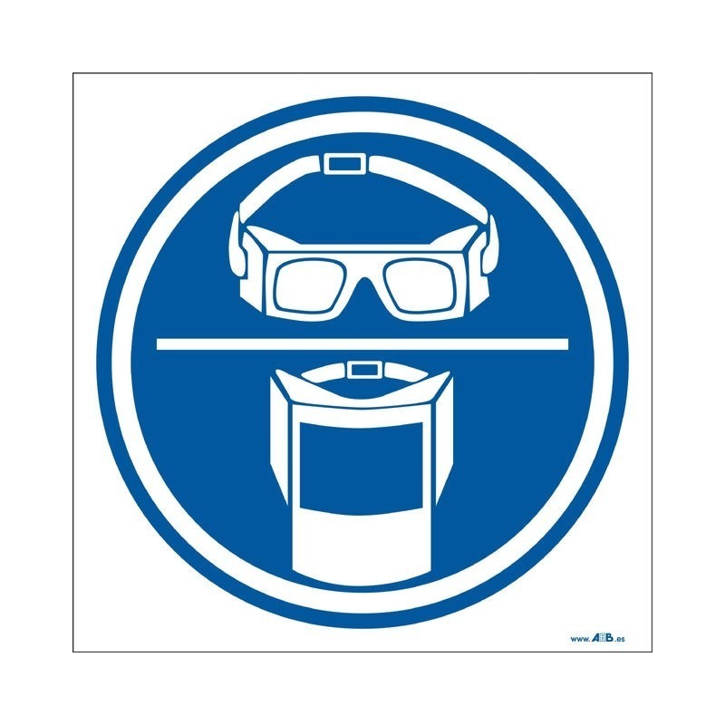 Uso obligatorio de gafas o pantalla