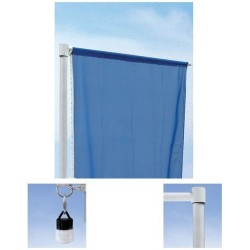 Mástil aluminio con brazo giratorio