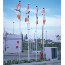 Mástil aluminio 48 - 1 Pieza - C. driza y cuerda o anillas