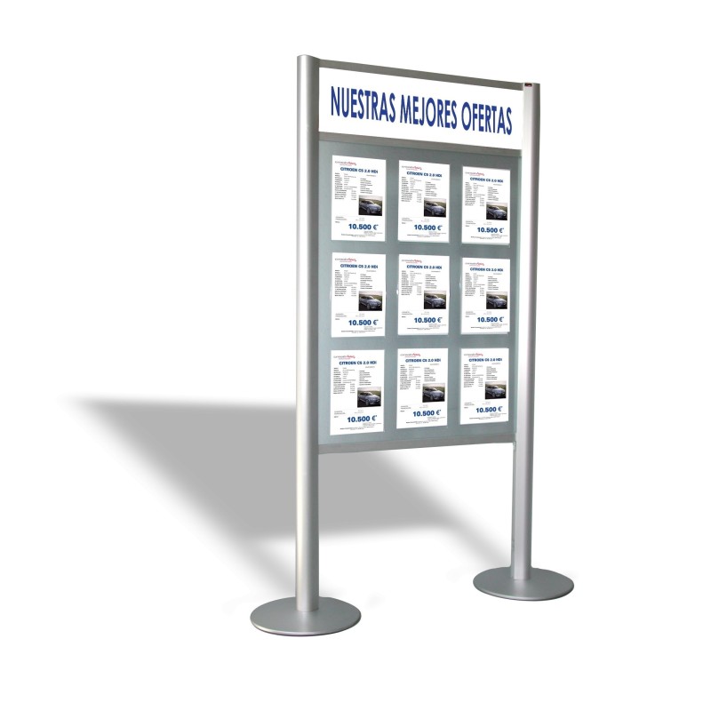 Expositor Accord 9 ofertas doble cara