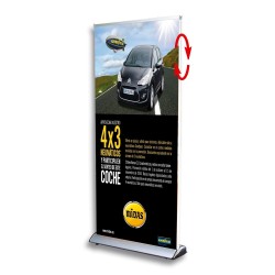 Expositor Roll-up Dos cara o Scroll