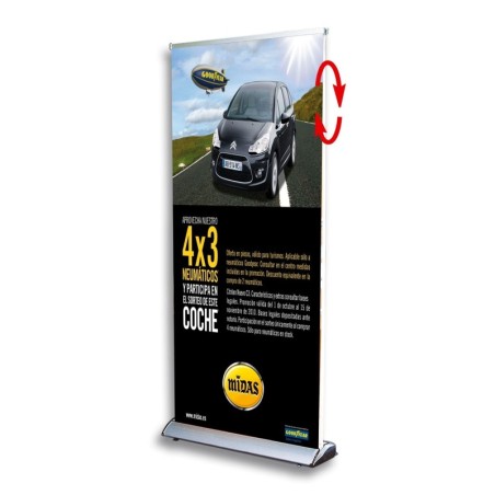 Expositor Roll-up Dos cara o Scroll