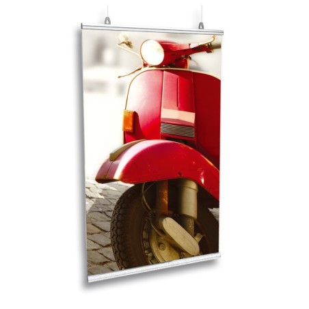 Soporte póster bisagra