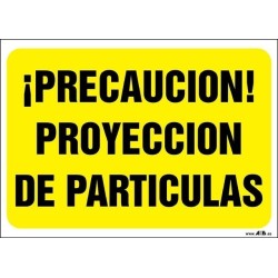 ¡Precaución! Proyección de partículas