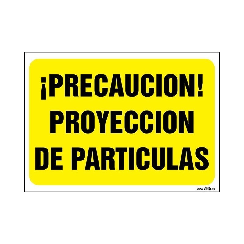 ¡Precaución! Proyección de partículas
