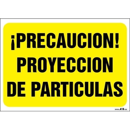 ¡Precaución! Proyección de partículas