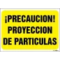 ¡Precaución! Proyección de partículas