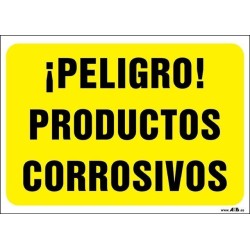 ¡Peligro! Productos corrosivos