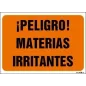¡Peligro! Materias irritantes