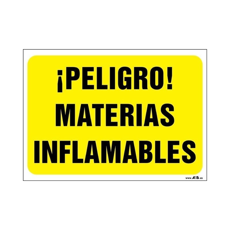 ¡Peligro! Materias inflamables