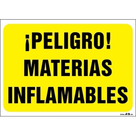 ¡Peligro! Materias inflamables