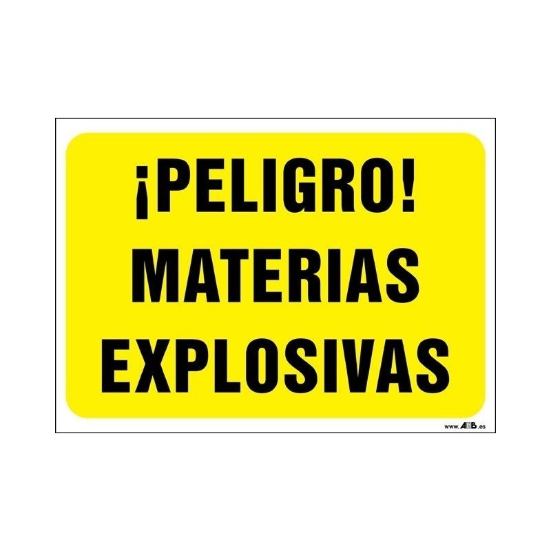 ¡Peligro! Materias explosivas