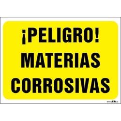 ¡Peligro! Materias corrosivas
