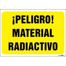 ¡Peligro! Material radiactivo