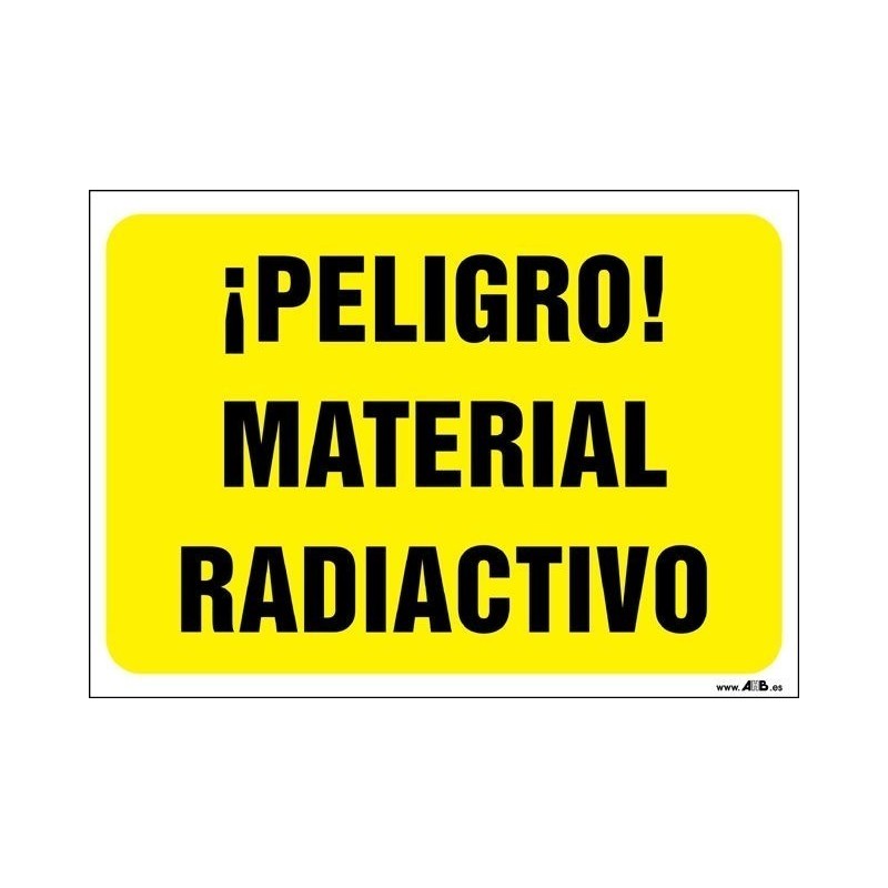 ¡Peligro! Material radiactivo