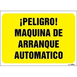 ¡Peligro! Máquina de arranque automático
