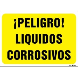 ¡Peligro! Líquidos corrosivos