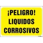 ¡Peligro! Líquidos corrosivos