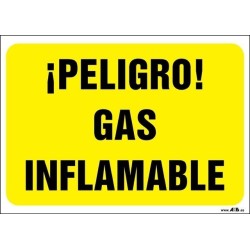 ¡Peligro! Gas inflamable
