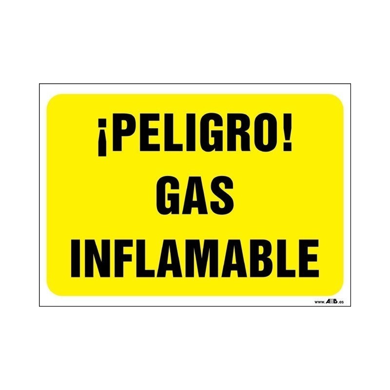 ¡Peligro! Gas inflamable
