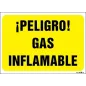 ¡Peligro! Gas inflamable