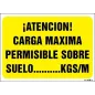 ¡Atención! Carga máxima permisible