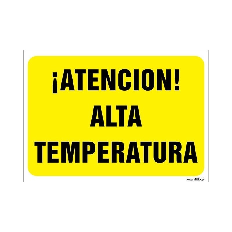 ¡Atención! Alta temperatura