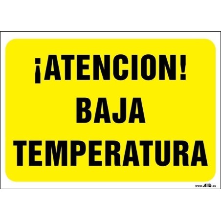 ¡Atención! Baja temperatura