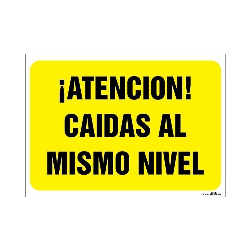 ¡Atención! Caidas al mismo nivel
