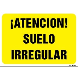 ¡Atención! Suelo irregular