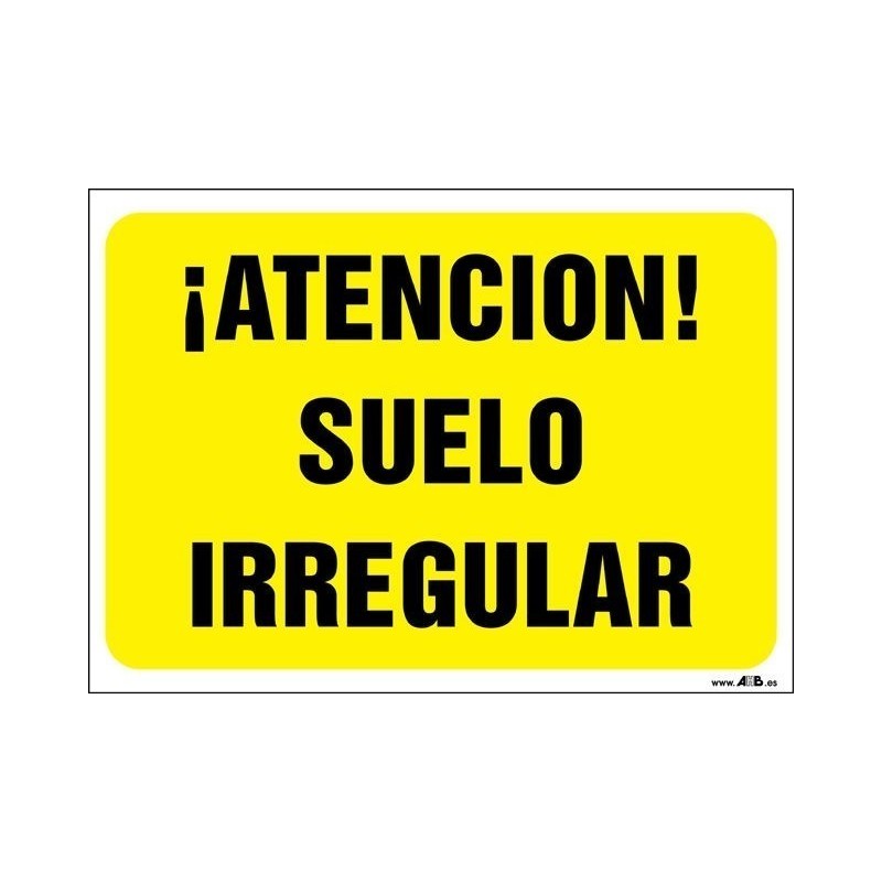 ¡Atención! Suelo irregular