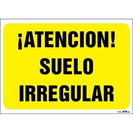 ¡Atención! Suelo irregular