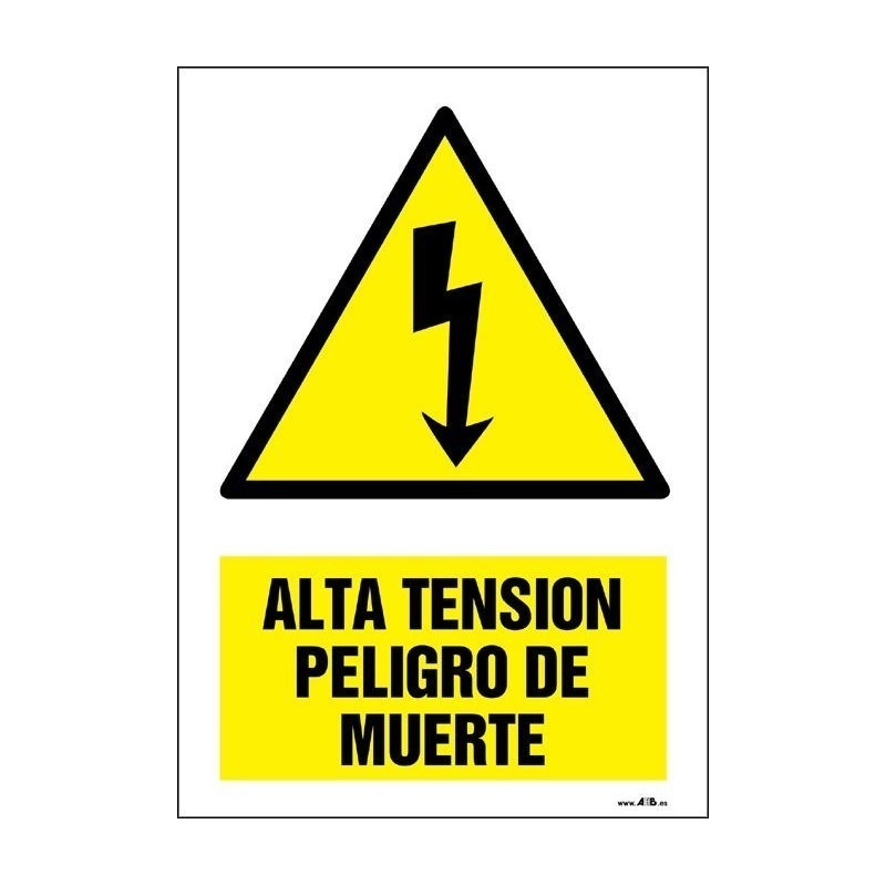 Alta tensión peligo de muerte