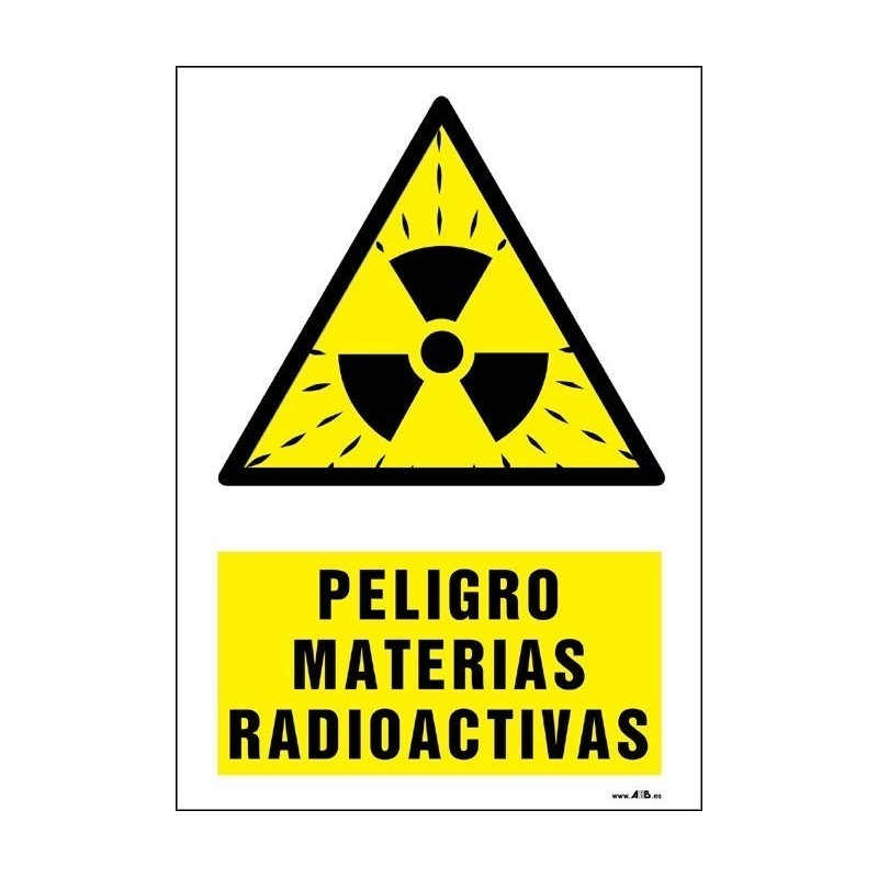 Peligro materias radioactivas