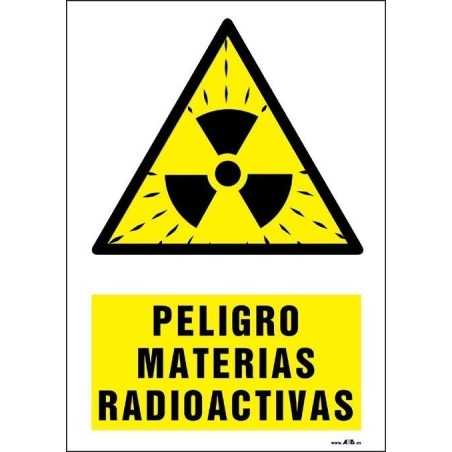 Peligro materias radioactivas