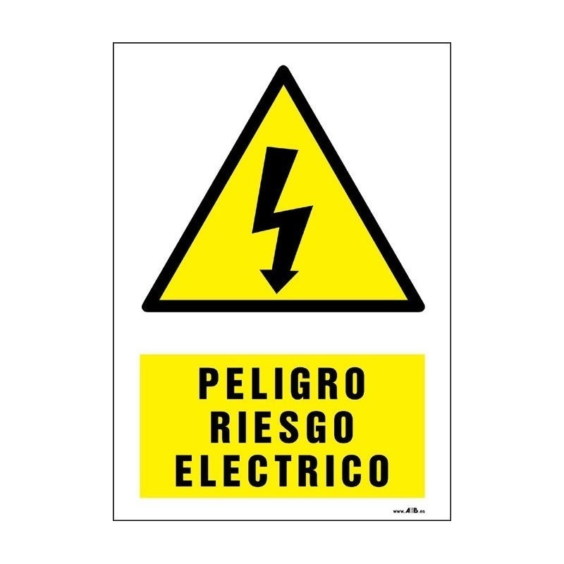 Peligro riesgo eléctrico