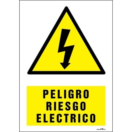 Peligro riesgo eléctrico