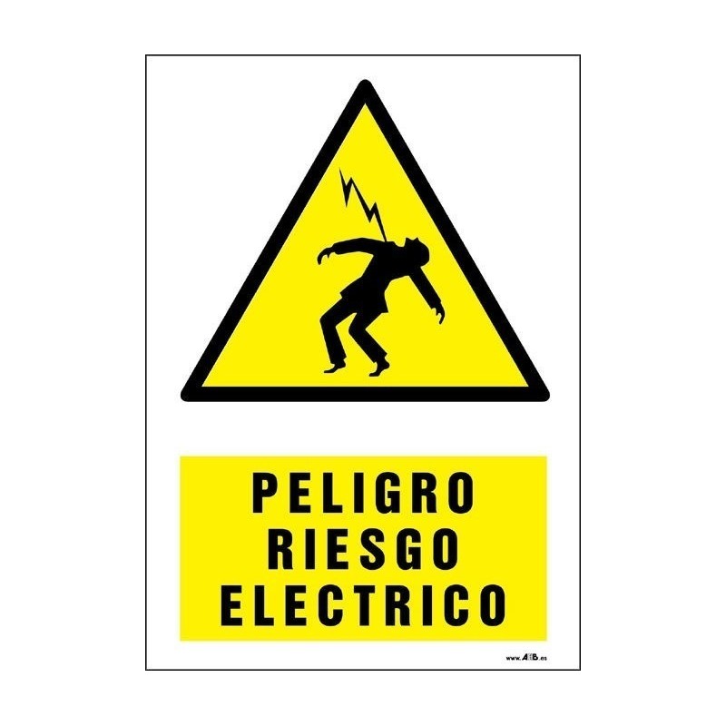 Peligro riesgo eléctrico