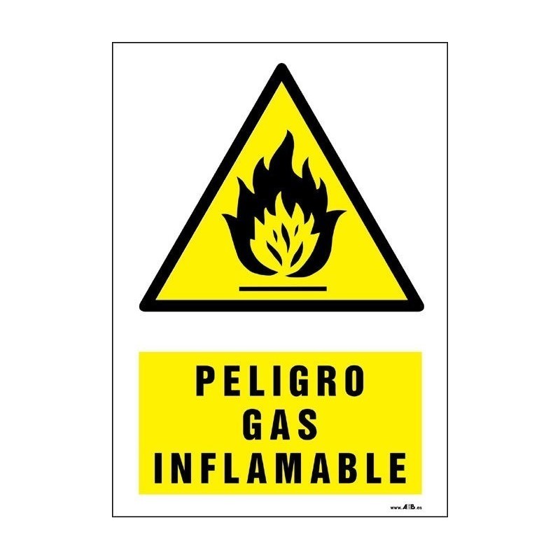 Peligro gas inflamable