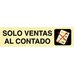 Solo ventas al contado