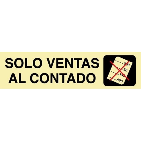 Solo ventas al contado