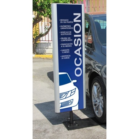 Totem doble cara orientable