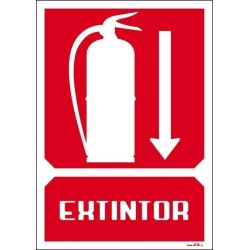 Extintor debajo