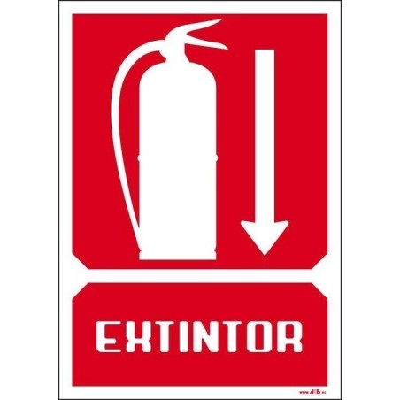 Extintor debajo