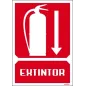 Extintor debajo