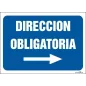 Dirección obligatoria. Flecha derecha