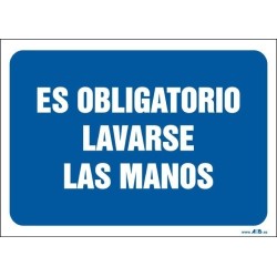 Es obligatorio lavarse las manos